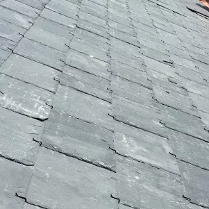 slightly weathered roof tiles